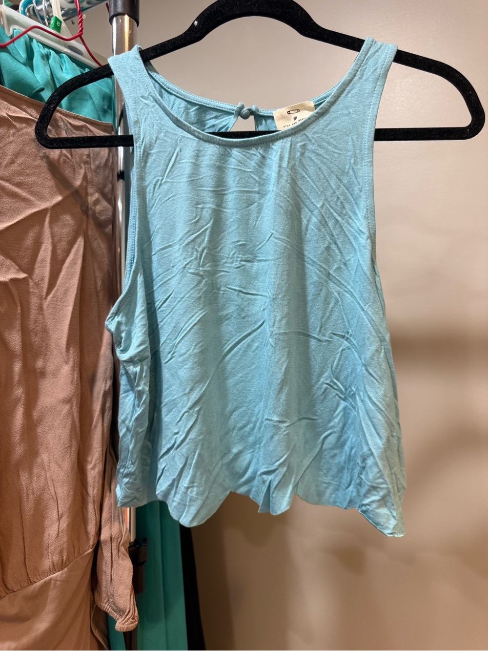 Urban Outfitters Light Blue Scoop Tank